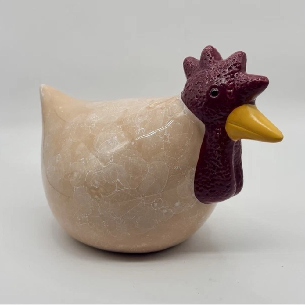 Ceramic Chicken Figurine